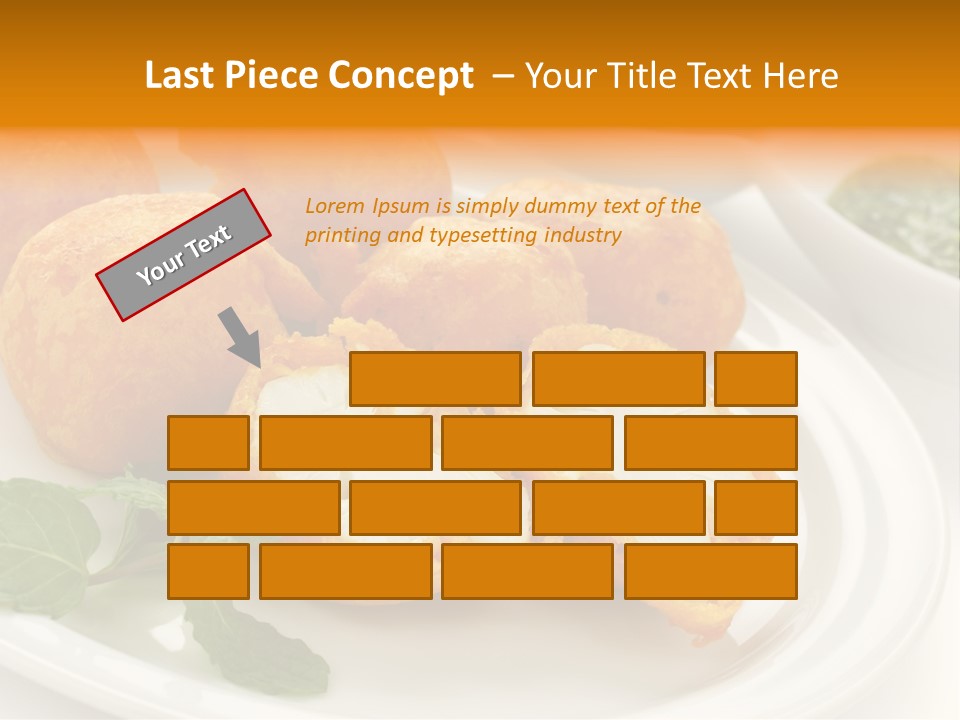 White Background Vegetarian Ketchup PowerPoint Template