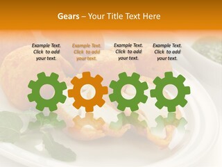 White Background Vegetarian Ketchup PowerPoint Template