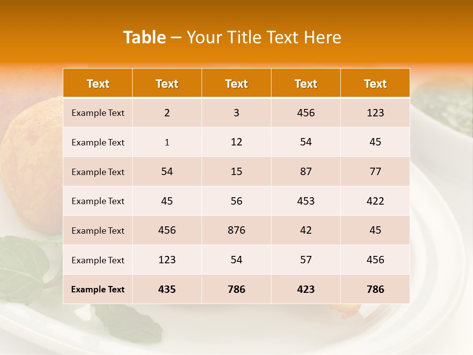 White Background Vegetarian Ketchup PowerPoint Template