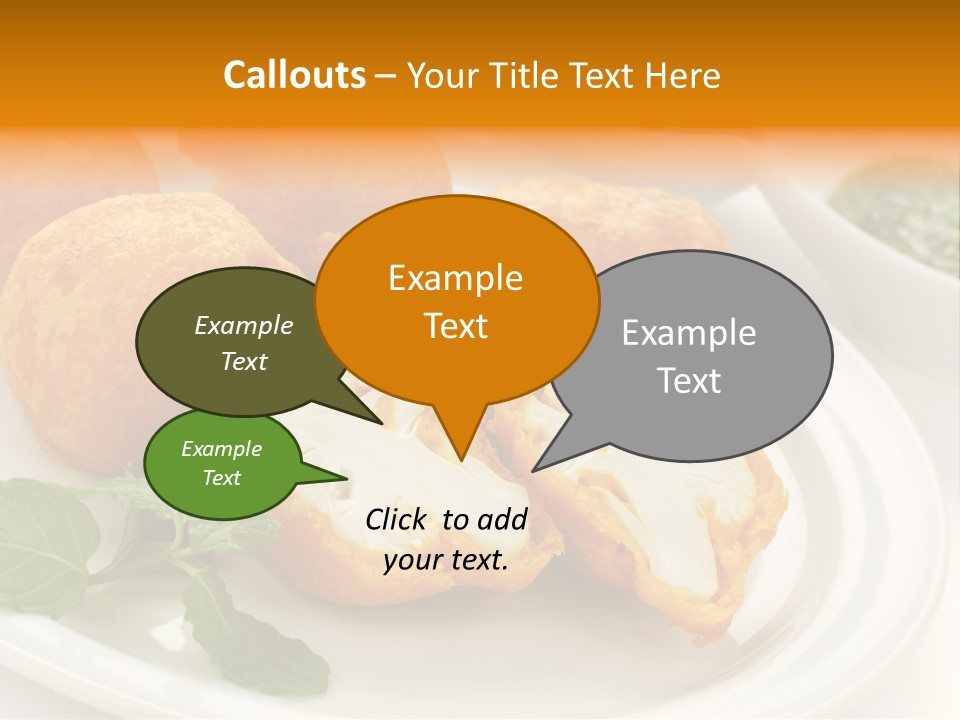 White Background Vegetarian Ketchup PowerPoint Template