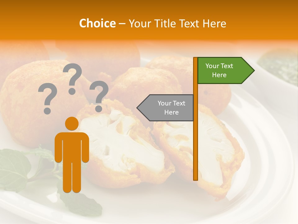 White Background Vegetarian Ketchup PowerPoint Template