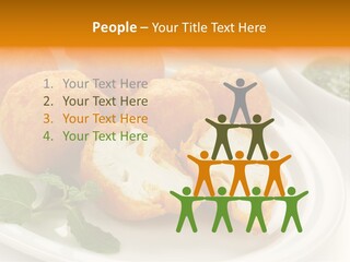 White Background Vegetarian Ketchup PowerPoint Template