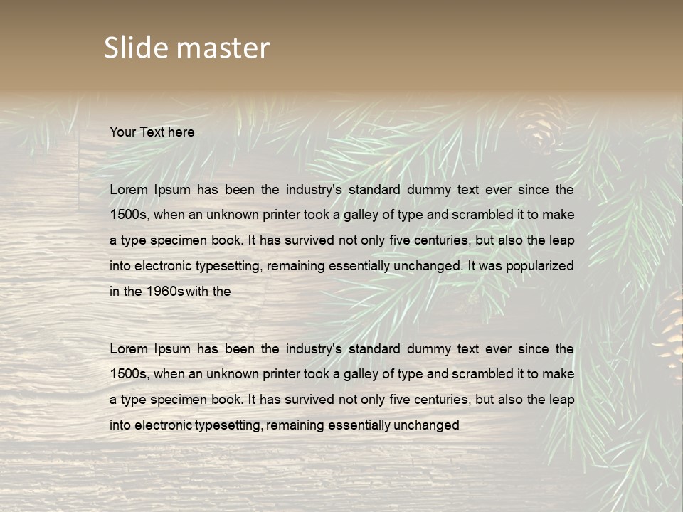 Pattern Decor Blank PowerPoint Template