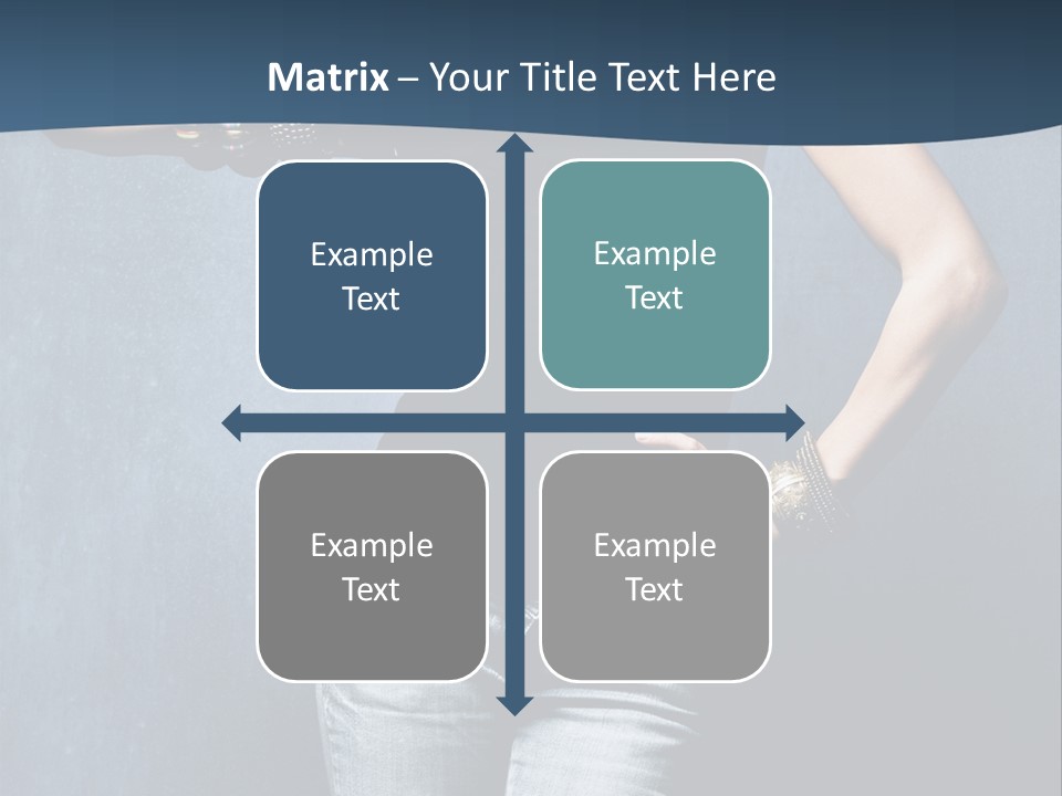 Jewelry Blue Details PowerPoint Template