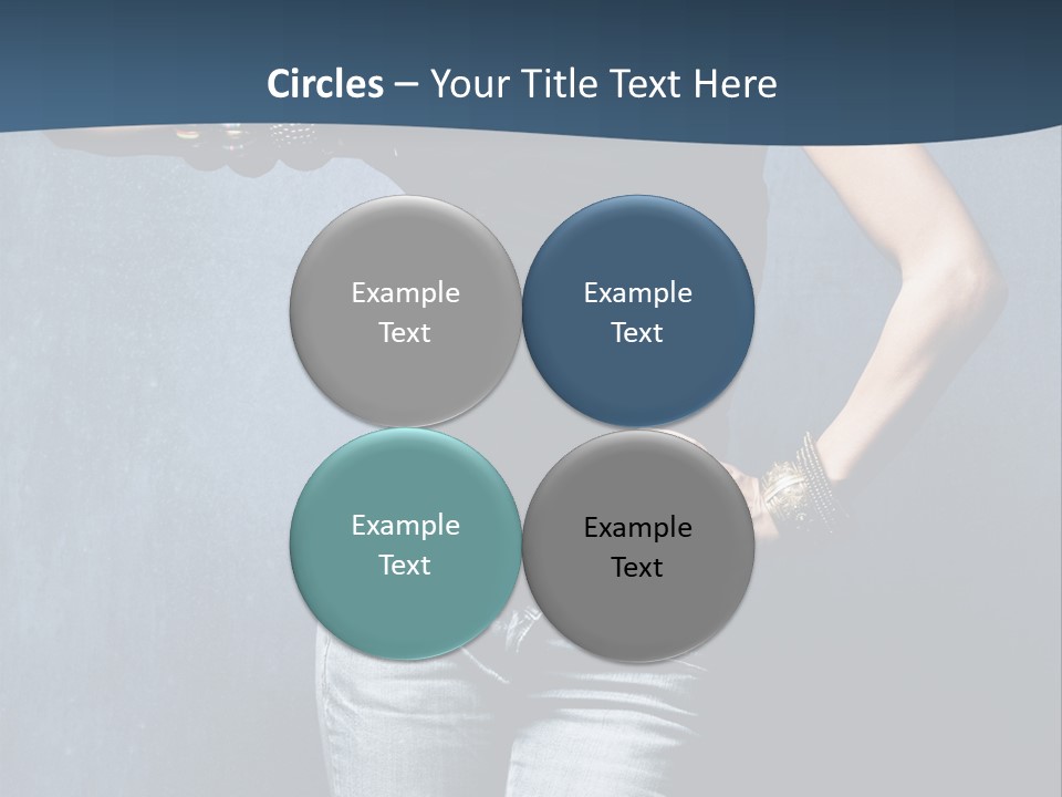 Jewelry Blue Details PowerPoint Template