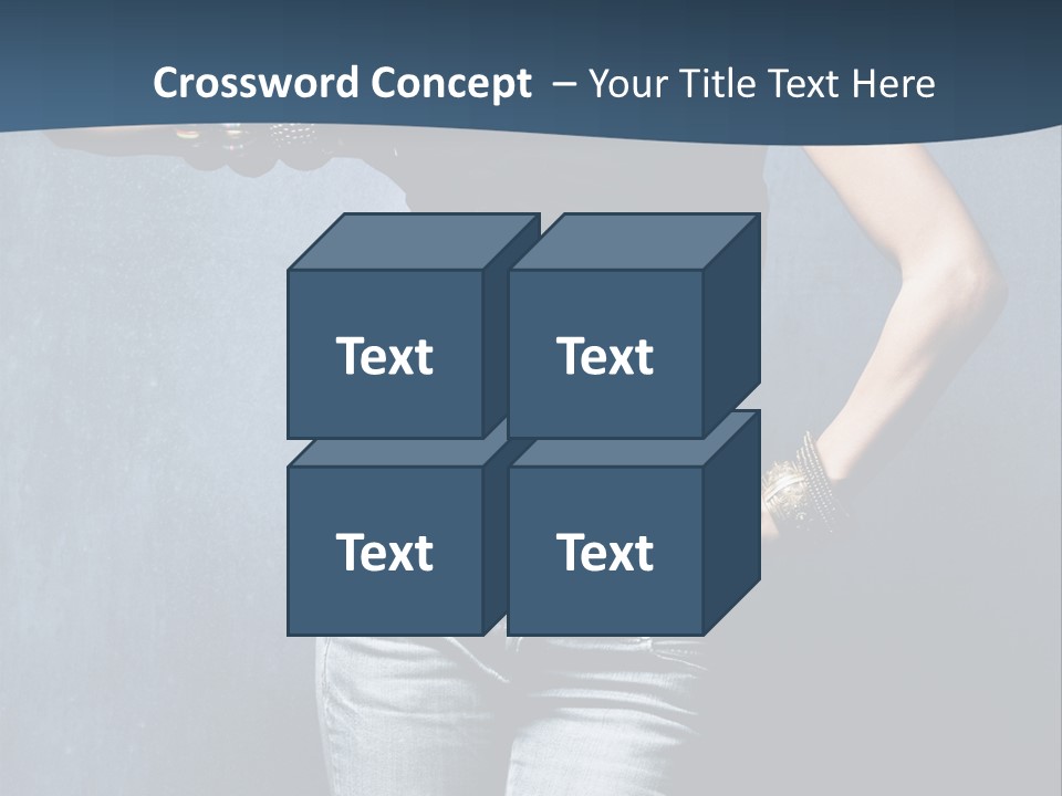 Jewelry Blue Details PowerPoint Template