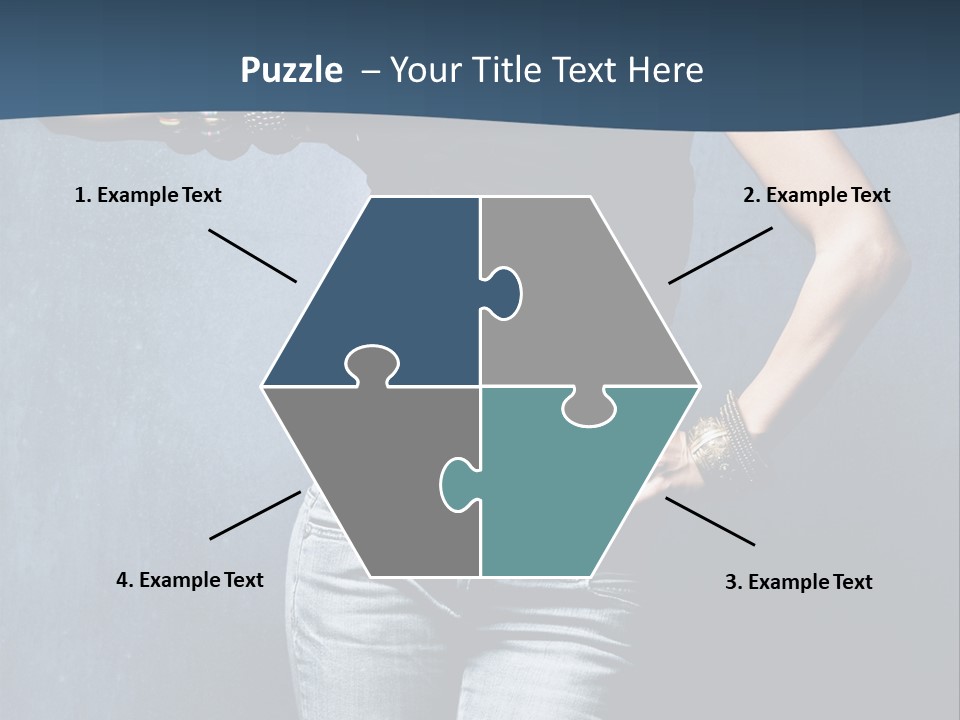 Jewelry Blue Details PowerPoint Template