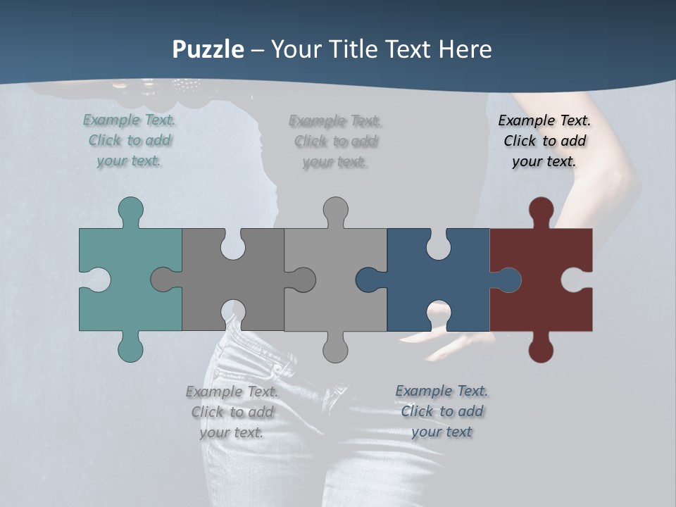 Jewelry Blue Details PowerPoint Template