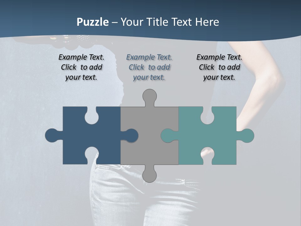 Jewelry Blue Details PowerPoint Template