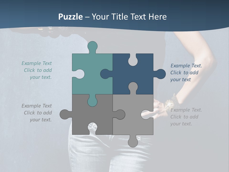 Jewelry Blue Details PowerPoint Template