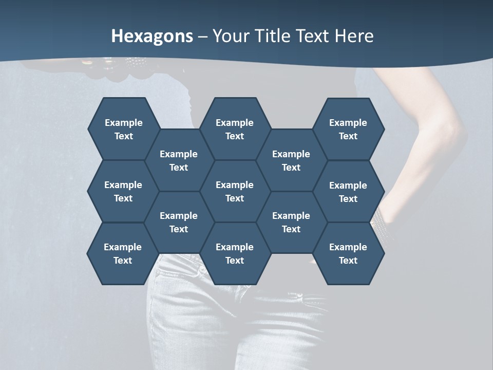 Jewelry Blue Details PowerPoint Template