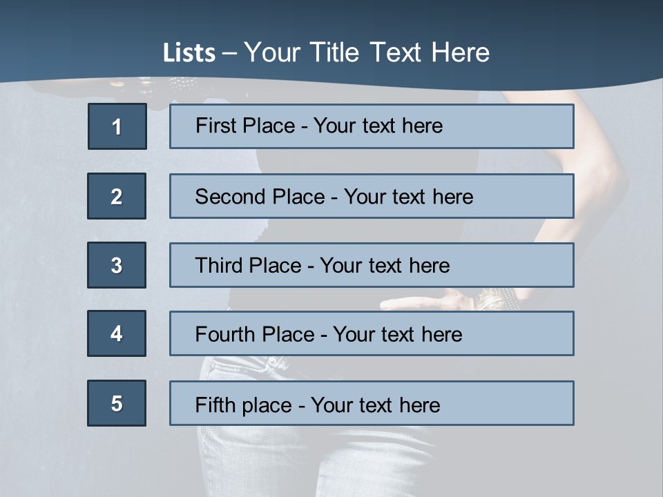 Jewelry Blue Details PowerPoint Template