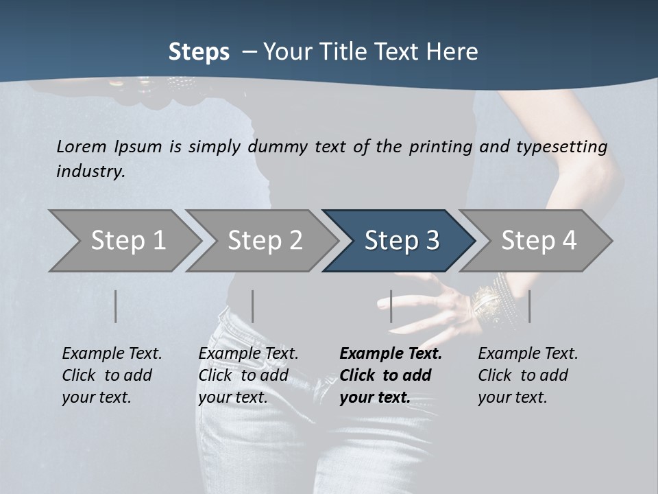 Jewelry Blue Details PowerPoint Template