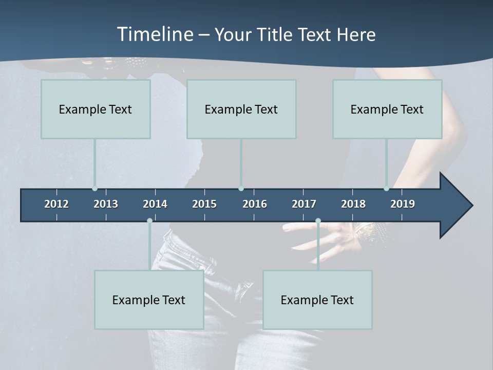 Jewelry Blue Details PowerPoint Template