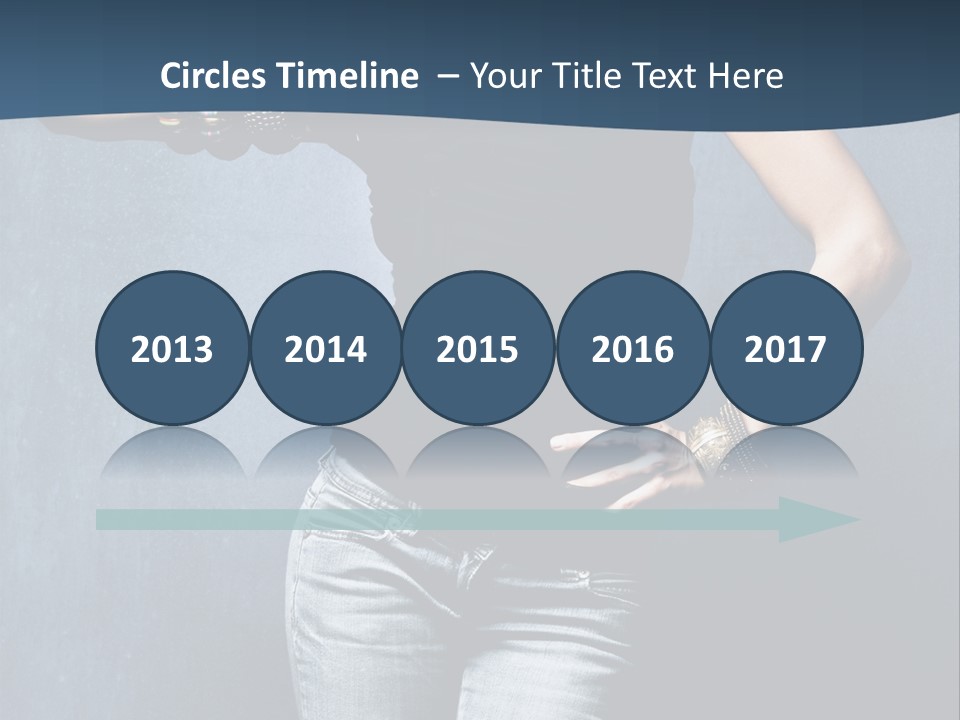 Jewelry Blue Details PowerPoint Template