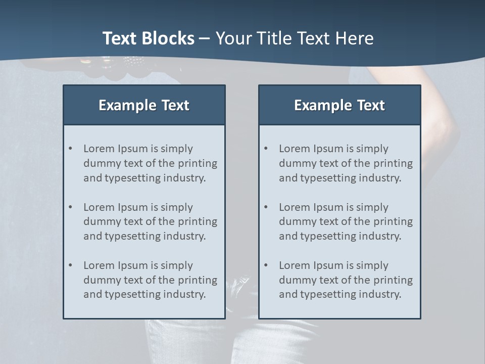 Jewelry Blue Details PowerPoint Template