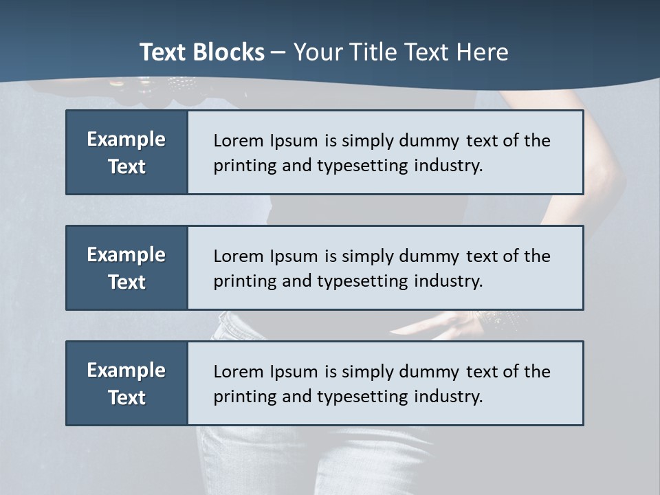 Jewelry Blue Details PowerPoint Template