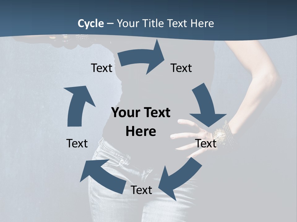 Jewelry Blue Details PowerPoint Template