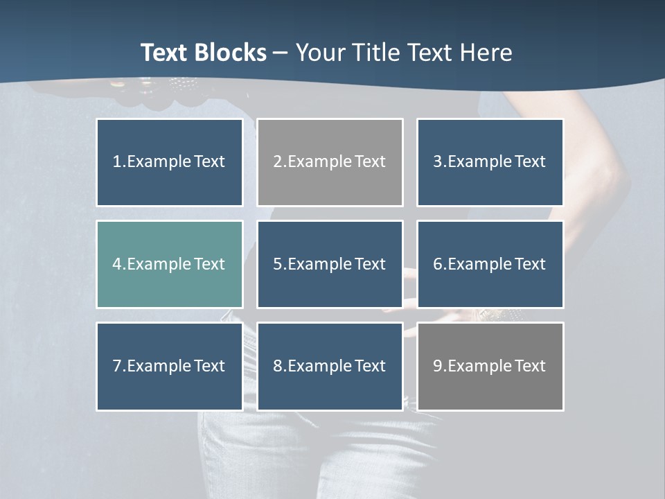 Jewelry Blue Details PowerPoint Template