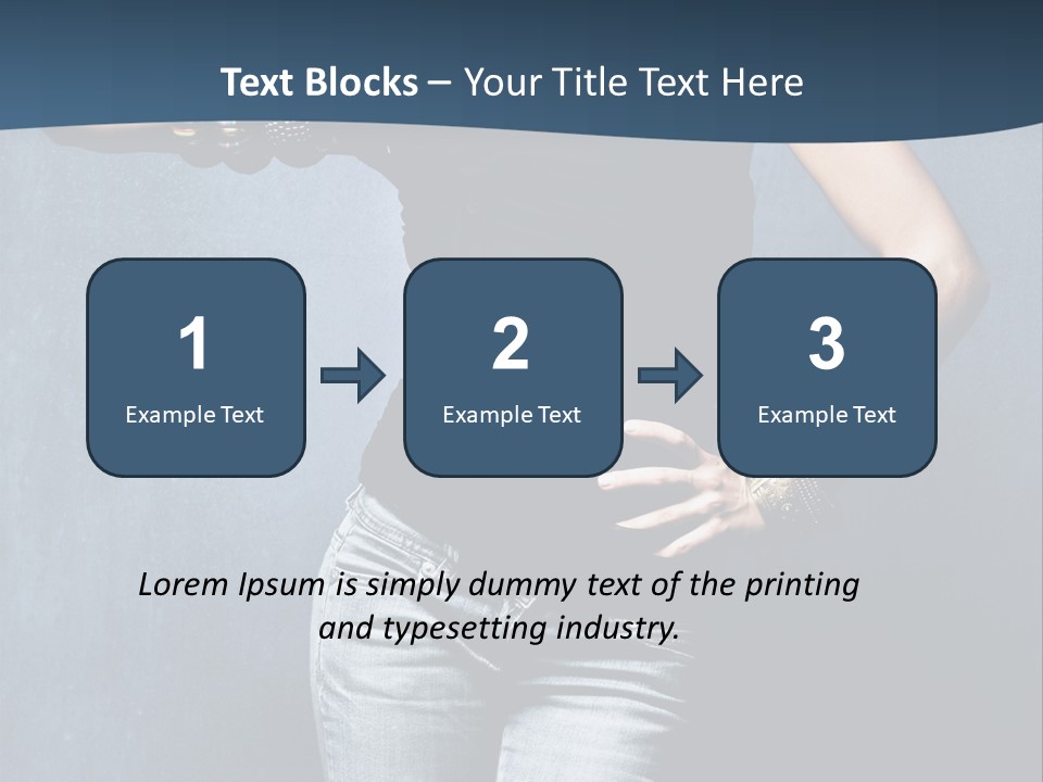Jewelry Blue Details PowerPoint Template