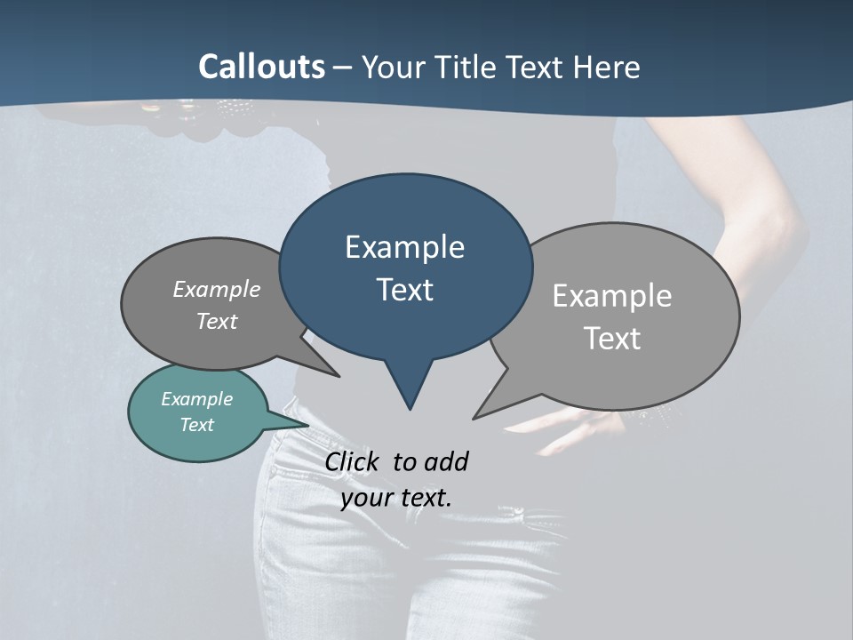 Jewelry Blue Details PowerPoint Template