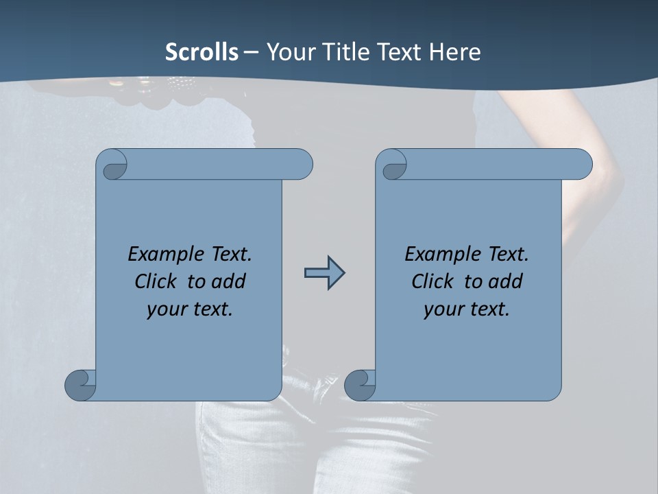 Jewelry Blue Details PowerPoint Template