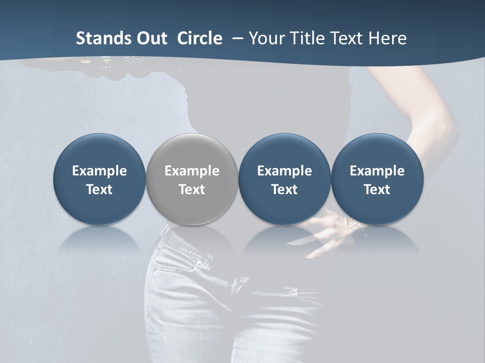 Jewelry Blue Details PowerPoint Template