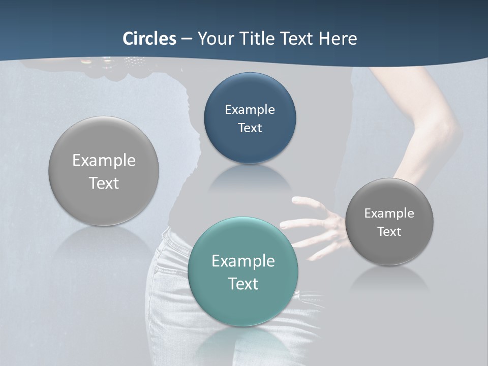 Jewelry Blue Details PowerPoint Template