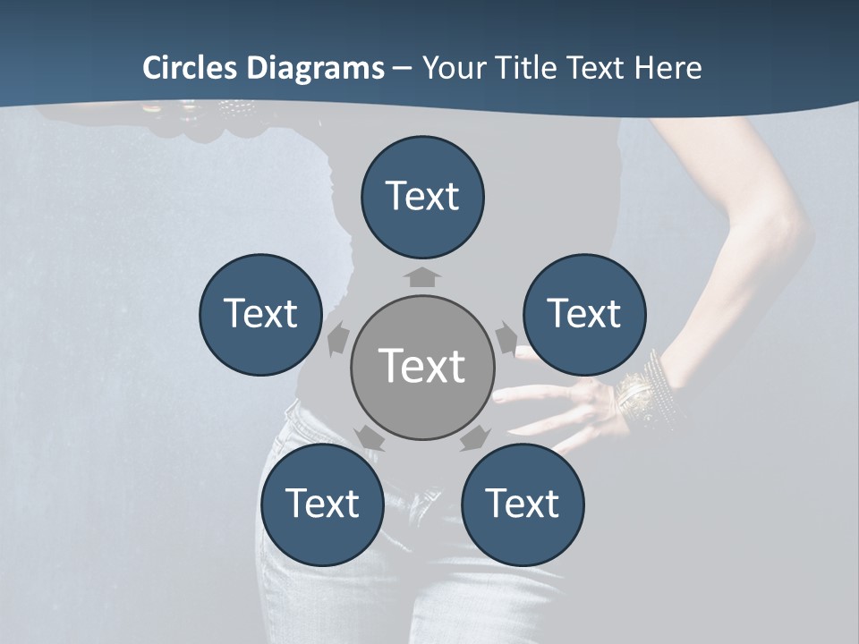 Jewelry Blue Details PowerPoint Template