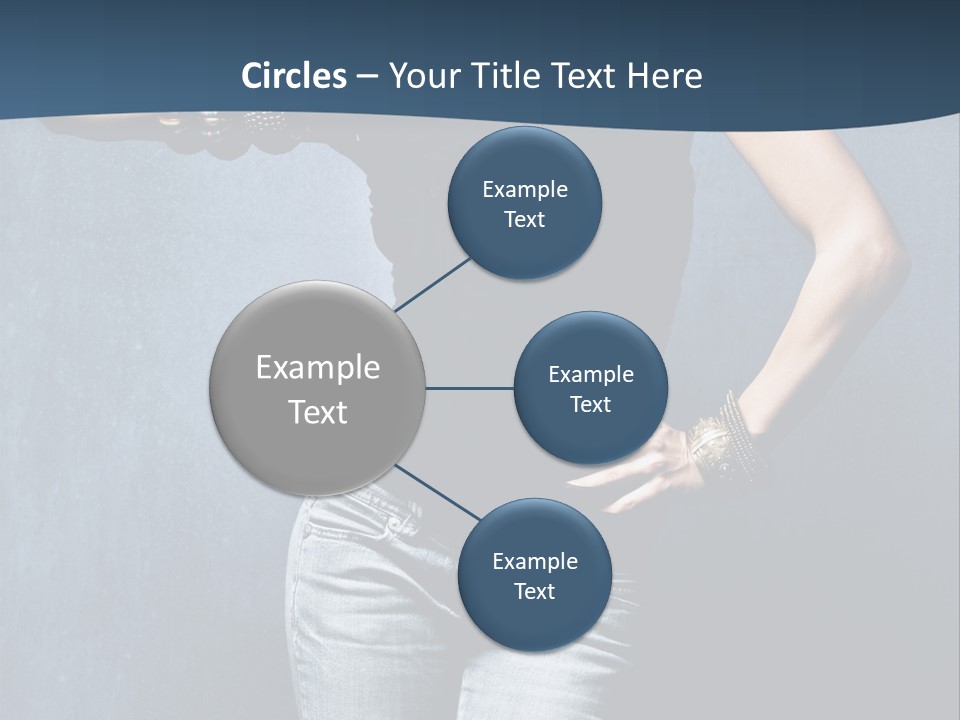 Jewelry Blue Details PowerPoint Template