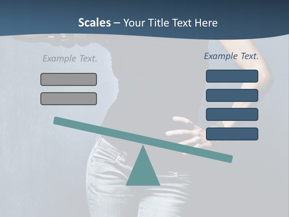Jewelry Blue Details PowerPoint Template