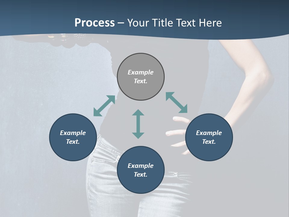 Jewelry Blue Details PowerPoint Template