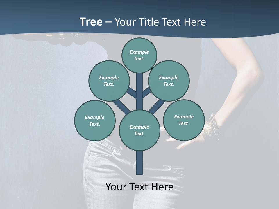 Jewelry Blue Details PowerPoint Template