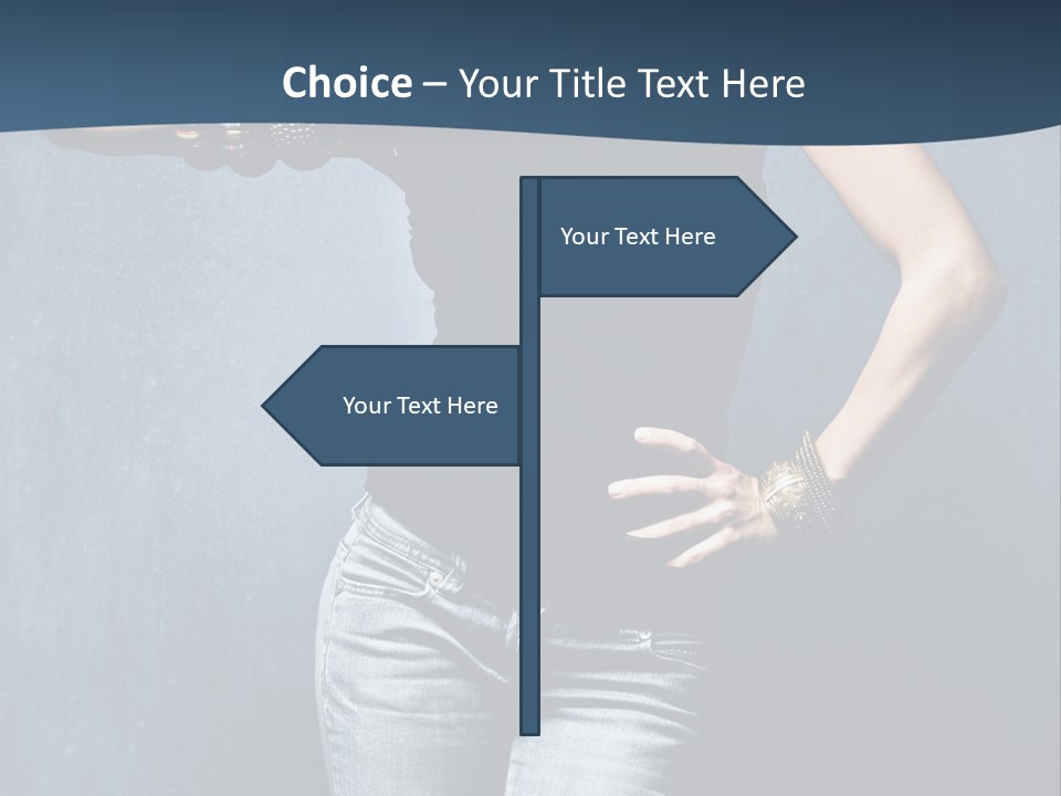 Jewelry Blue Details PowerPoint Template