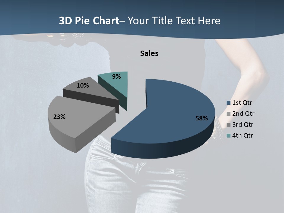 Jewelry Blue Details PowerPoint Template