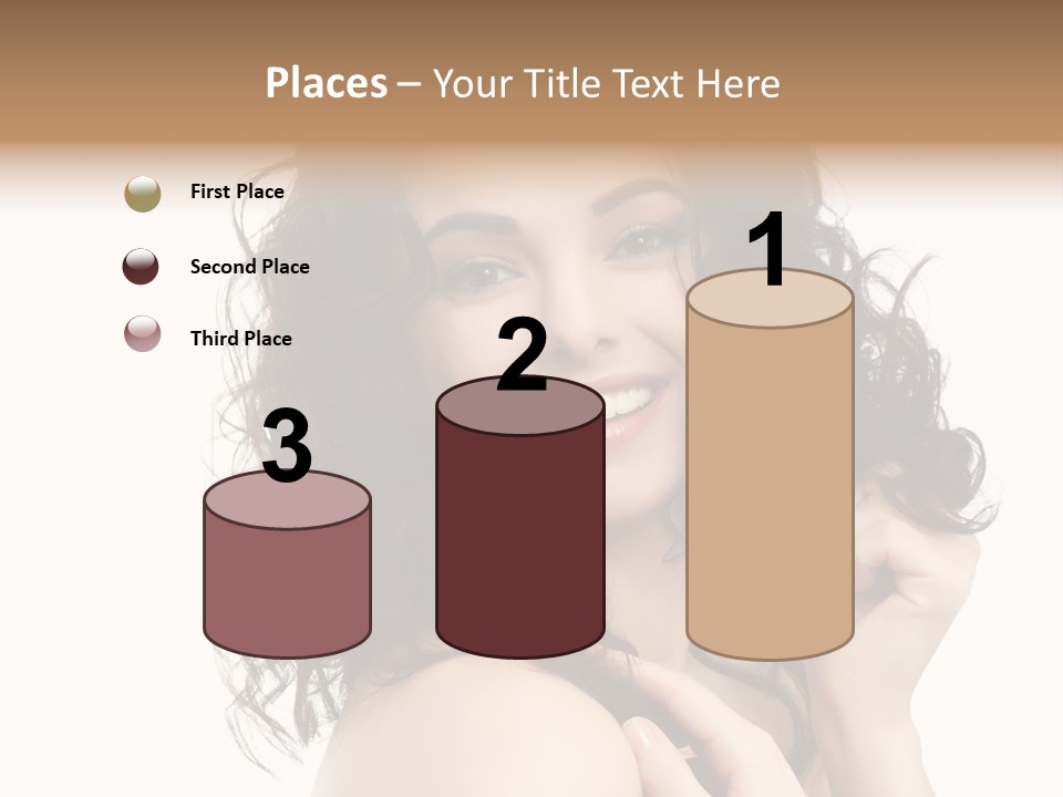 Cosmetics Attractive Hair PowerPoint Template