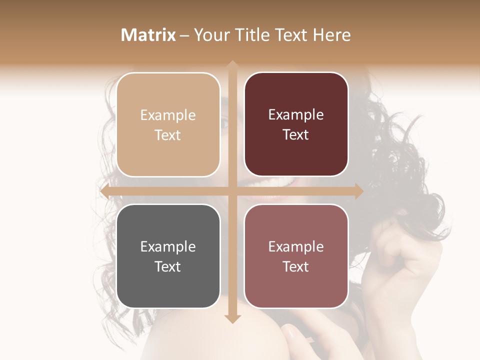 Cosmetics Attractive Hair PowerPoint Template