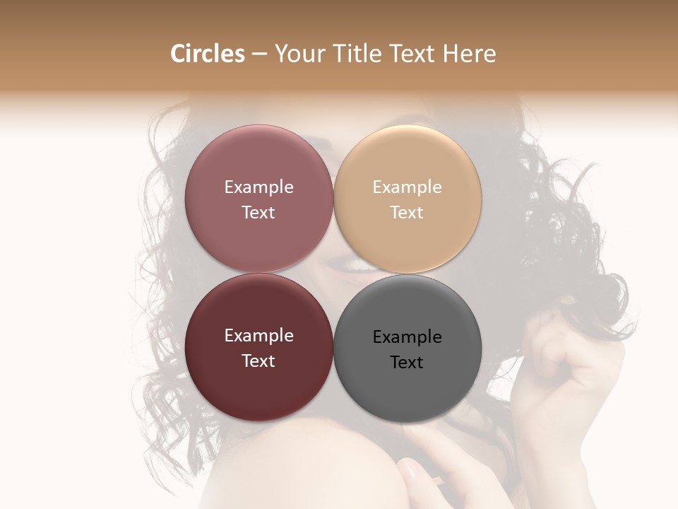 Cosmetics Attractive Hair PowerPoint Template
