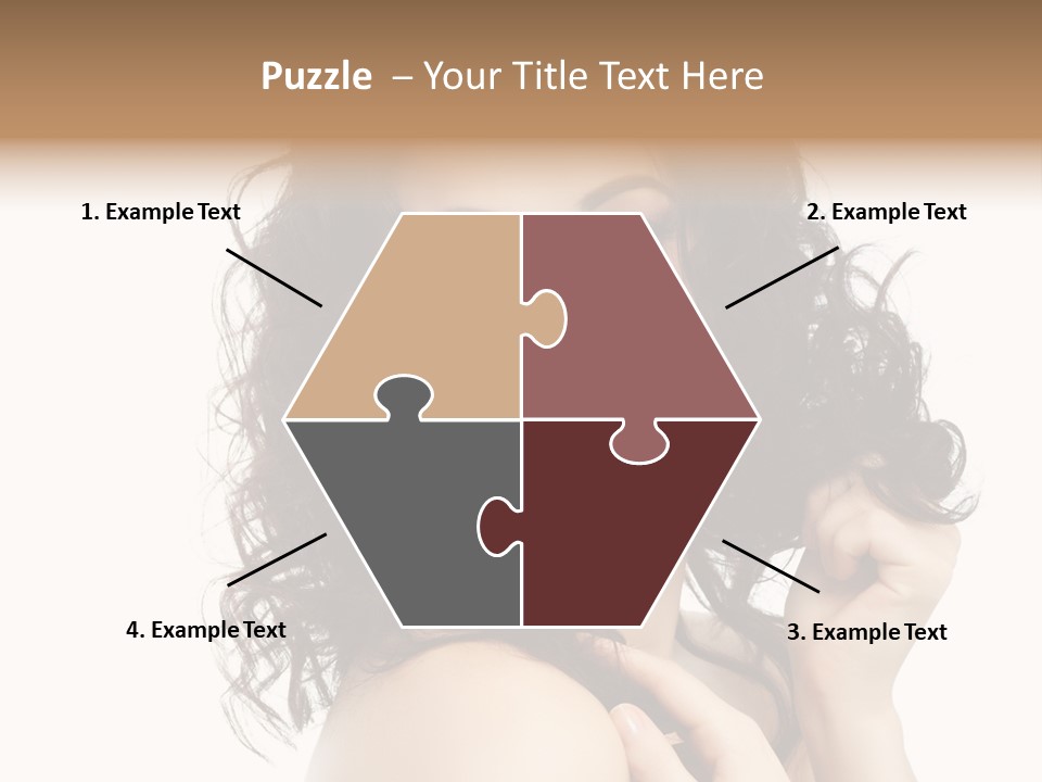 Cosmetics Attractive Hair PowerPoint Template