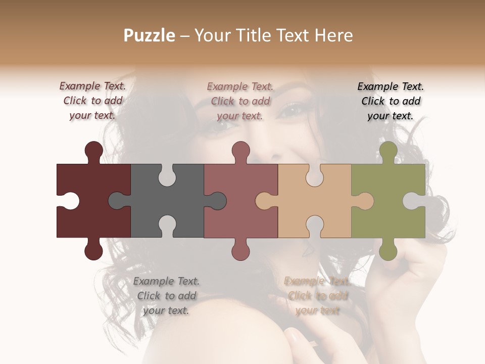 Cosmetics Attractive Hair PowerPoint Template