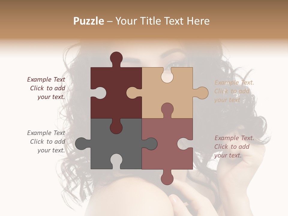 Cosmetics Attractive Hair PowerPoint Template
