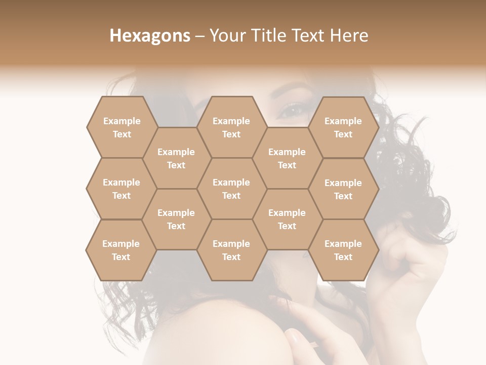 Cosmetics Attractive Hair PowerPoint Template