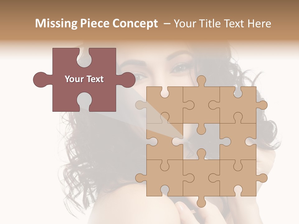 Cosmetics Attractive Hair PowerPoint Template