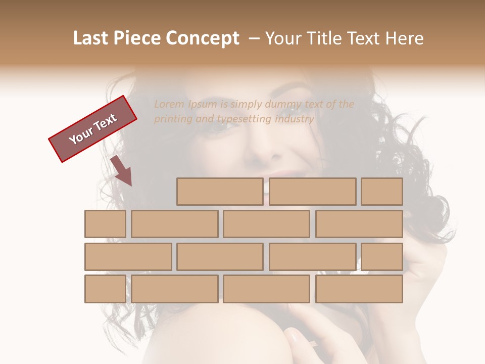 Cosmetics Attractive Hair PowerPoint Template