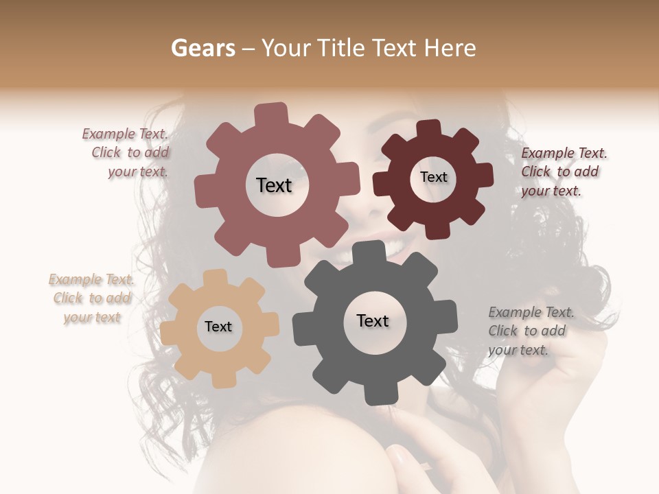 Cosmetics Attractive Hair PowerPoint Template