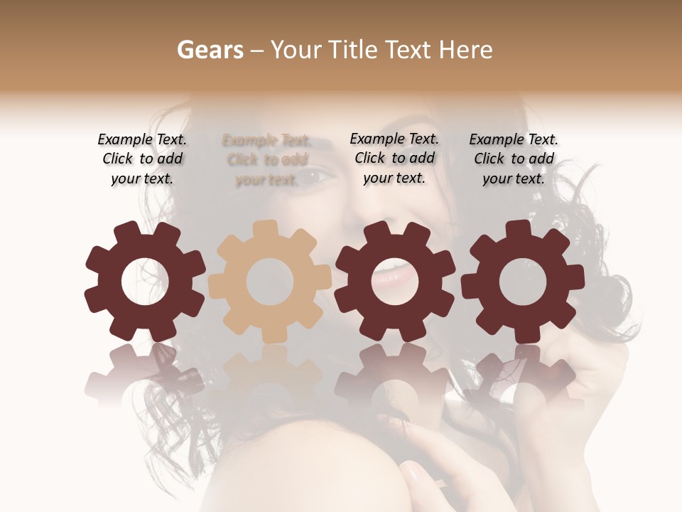 Cosmetics Attractive Hair PowerPoint Template