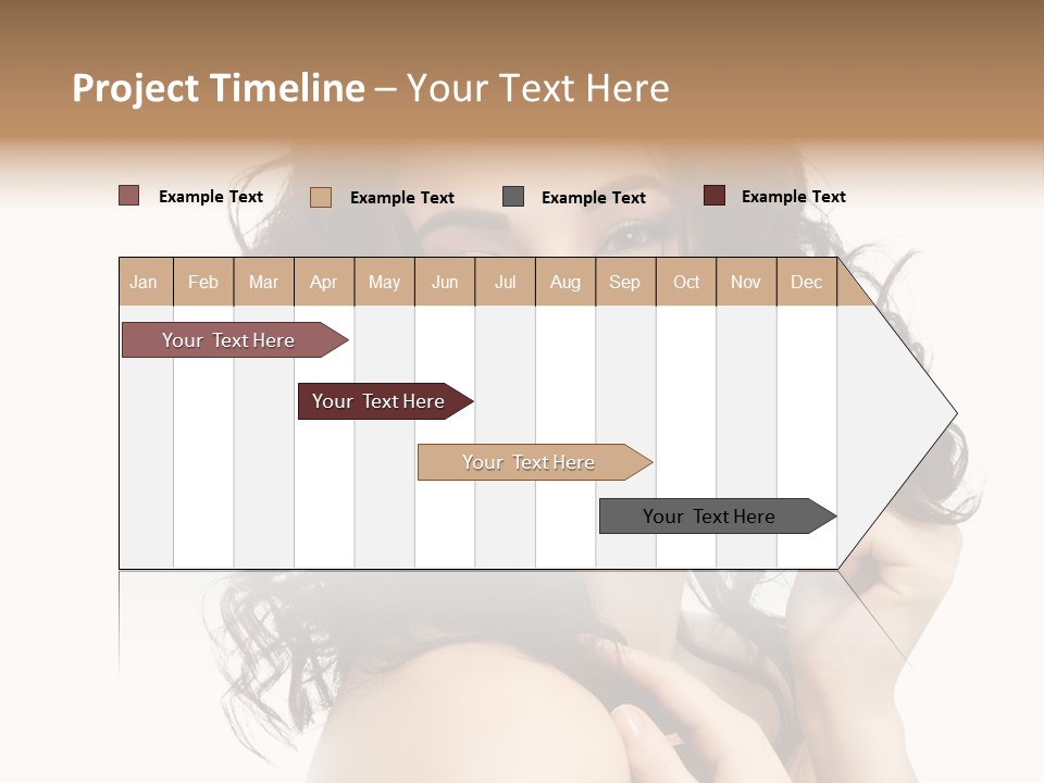 Cosmetics Attractive Hair PowerPoint Template