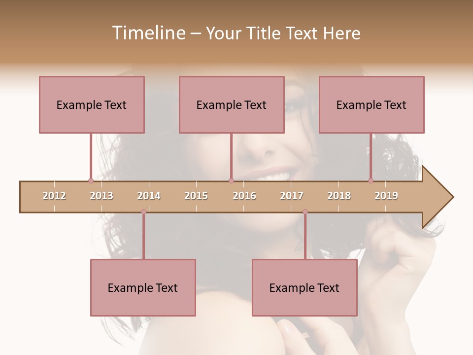 Cosmetics Attractive Hair PowerPoint Template