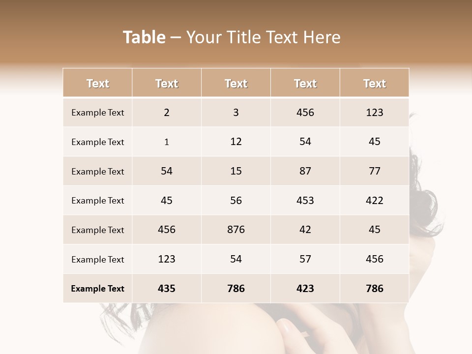 Cosmetics Attractive Hair PowerPoint Template