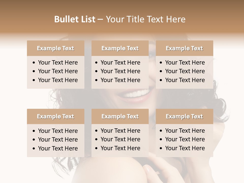 Cosmetics Attractive Hair PowerPoint Template